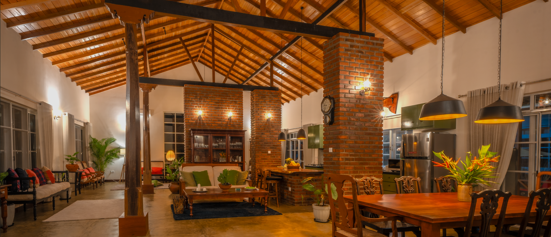 his modern, family-friendly retreat features 5 spacious bedrooms including a playful bunk room for kids, a private pool