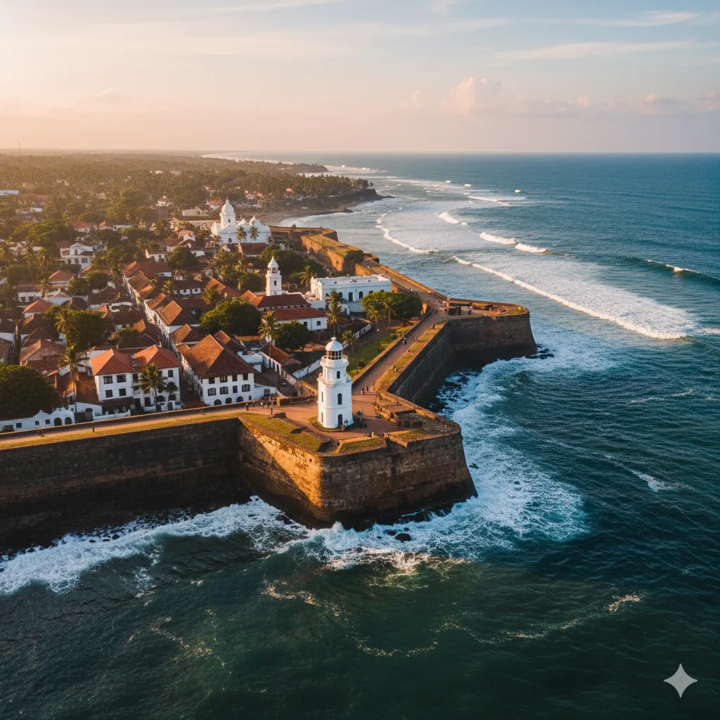 UNESCO-listed Galle Fort with boutiques, cafes, and colonial architecture.