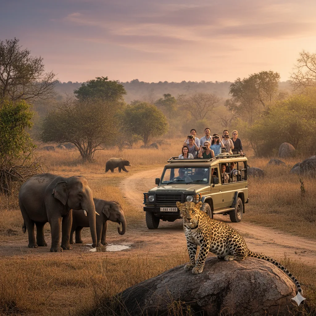 Day trips to Yala or Udawalawe National Parks from Weligama.